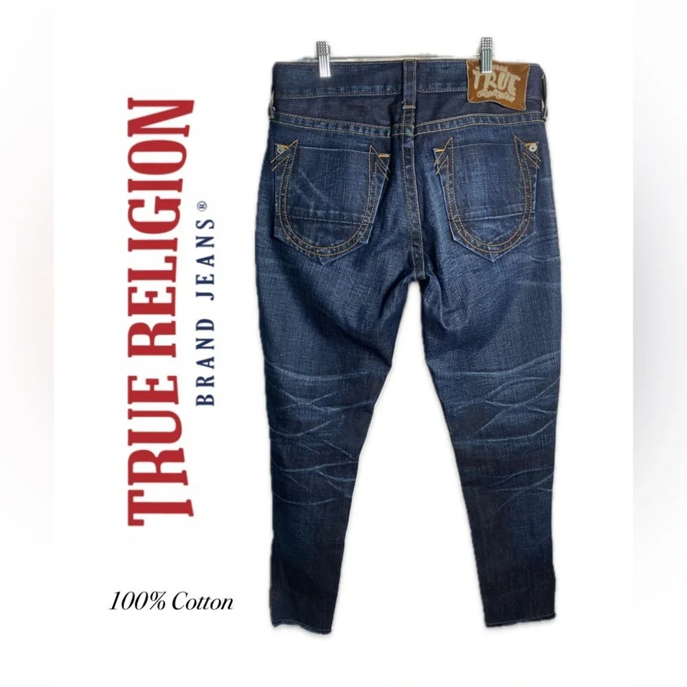 True Religion Men's Davey Pony Express Slim Jeans in Iron Horse 29x33
